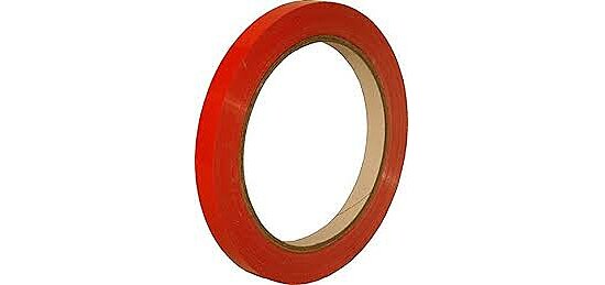KLW PVC Linienband rot 9mm X 66 m