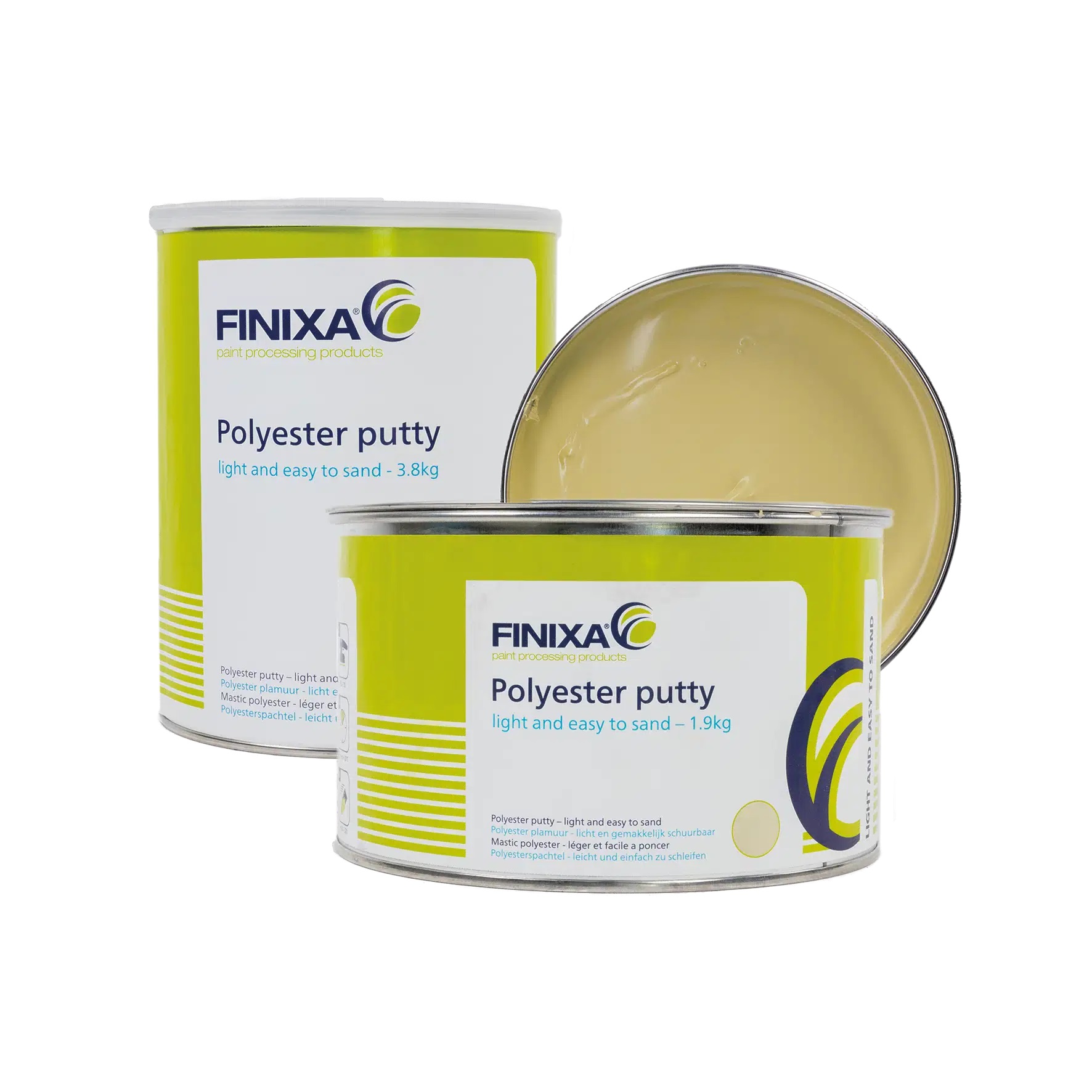 Finixa Polyesterspachtel - leicht und einfach zu schleifen - 1.9kg GAP90