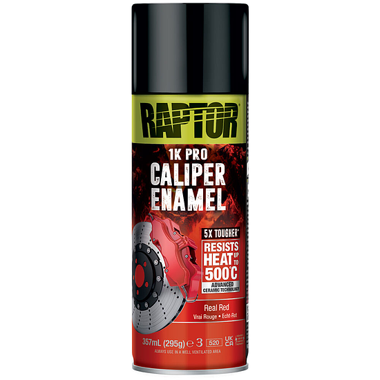 RAPTOR Hitzebeständiger Lack 500 °C  "Real Red" Spraydose  400 ml
