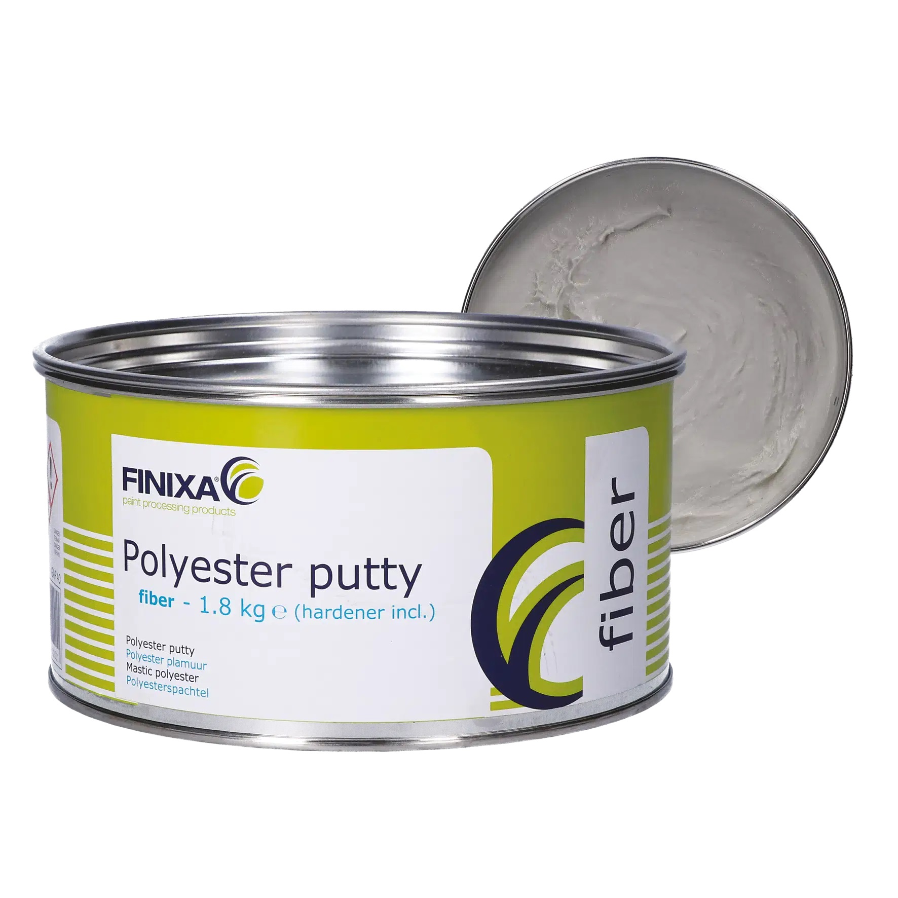 Finixa Polyester Spachtel 1,8 kg + Härter -fiber